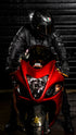 Ride Rich Concord Armoured GP Anorak Softshell Motorcycle Jacket - All Black Size: Small
